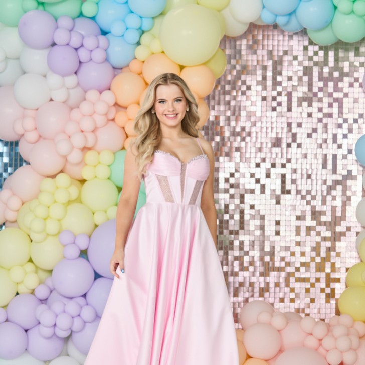 Tiffanys Danielle Pink Prom Dress