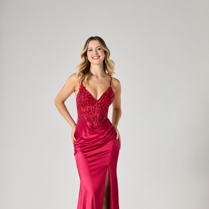 Tiffanys Dory Red TFY Prom Dress