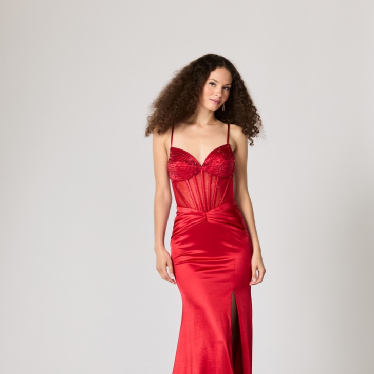 Tiffanys Echo Red TFY Prom Dress