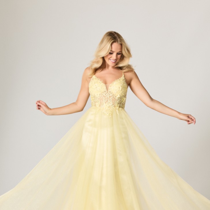 Tiffanys Madeline Lemon TFY Prom Dress