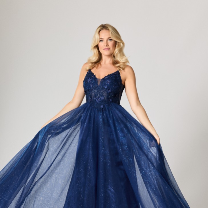 Tiffanys Madeline Mitternacht TFY Abschlussballkleid