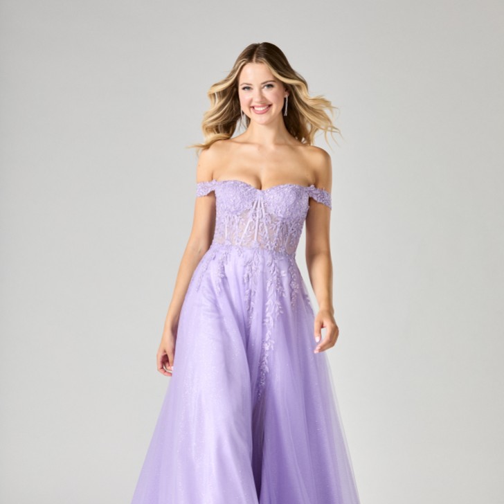 Tiffanys Misty Lilac TFY Abschlussballkleid