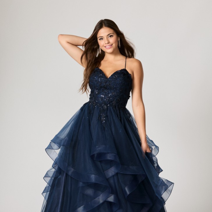 Tiffanys Nadia Navy TFY Abschlussballkleid