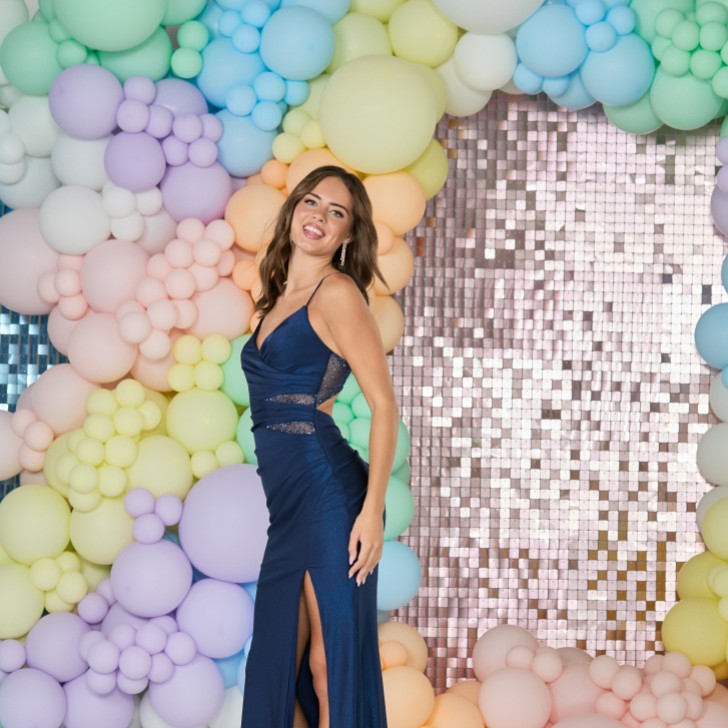 Tiffanys Nettie Navy Robe de bal