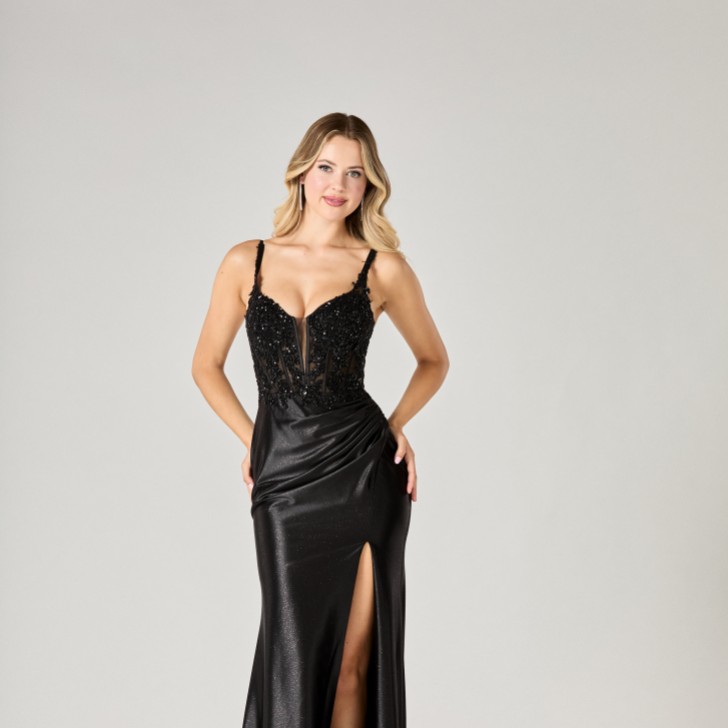 Tiffanys Paige Schwarz TFY Abschlussballkleid