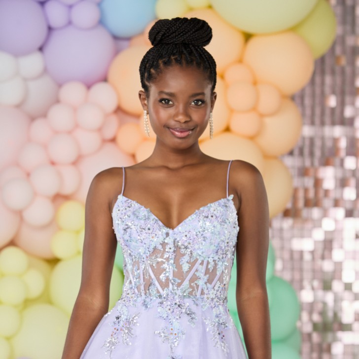 Tiffanys Perrie Robe de bal de fin d'année lilas