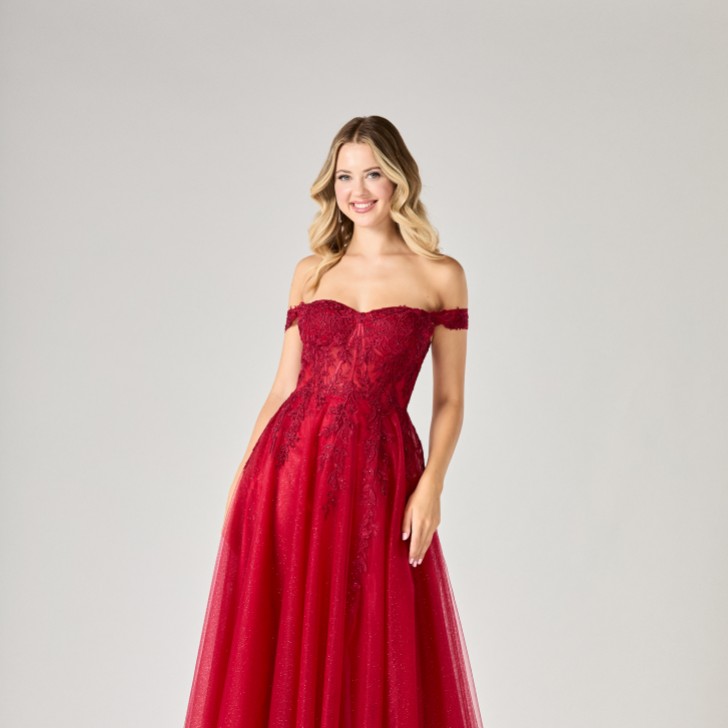 Tiffanys - Robe de bal de fin d'année Misty Red TFY