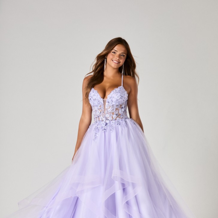 Tiffanys Trinity Flieder TFY Abschlussballkleid