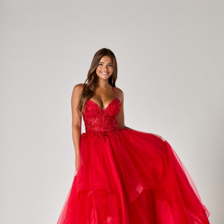 Tiffanys Trinity Red TFY Prom Dress
