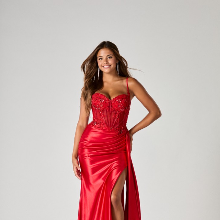 Tiffanys Wynter Rot TFY Abschlussballkleid