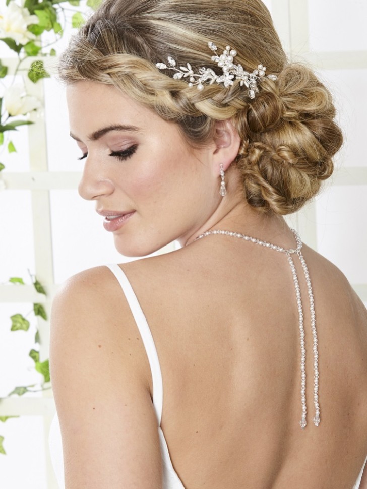 Arianna Entranced Vintage Inspired Backdrop Wedding Jewelry Set ARJ097