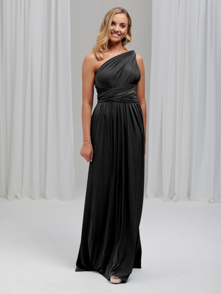 Emily Rose Black Multiway Bridesmaid Dress (One Size)