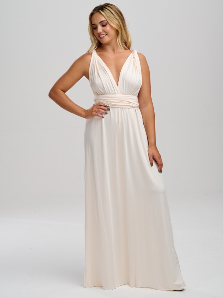 Emily Rose Cream Multiway Bridesmaid Dress (One Size)