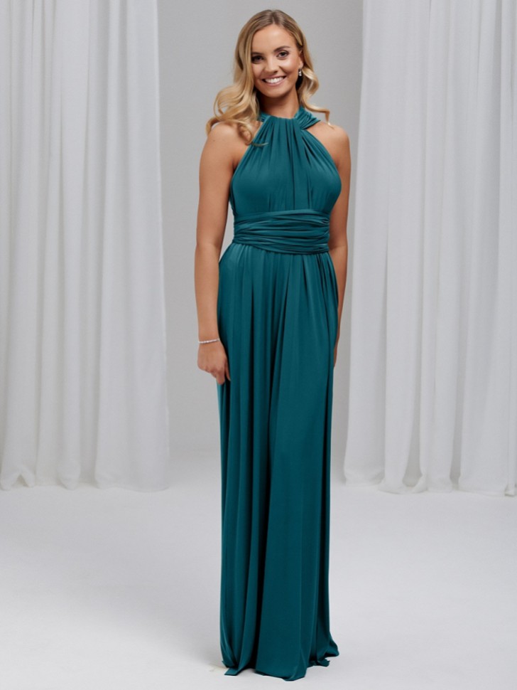 Emily Rose Teal Multiway Bridesmaid Dress (Taille unique)