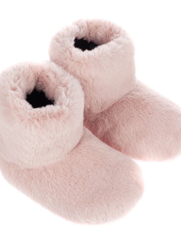 Helen Moore Blossom Rosa Faux Fux Slipper Stiefel