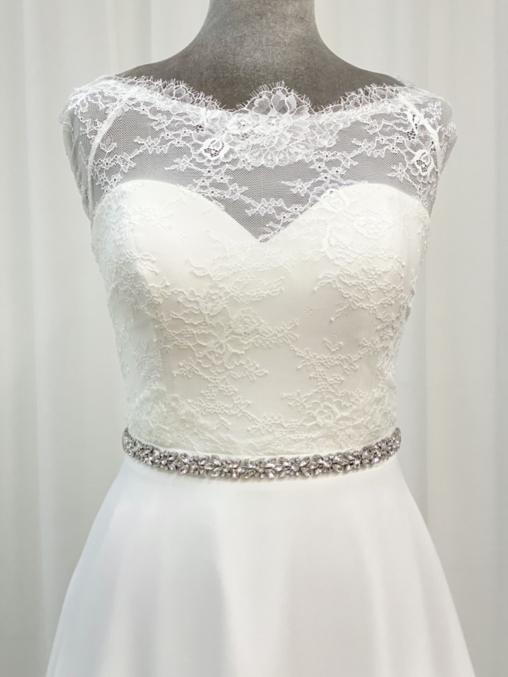 Perfect Bridal Ceinture de mariage Gabrielle Slim, ornée de cristaux