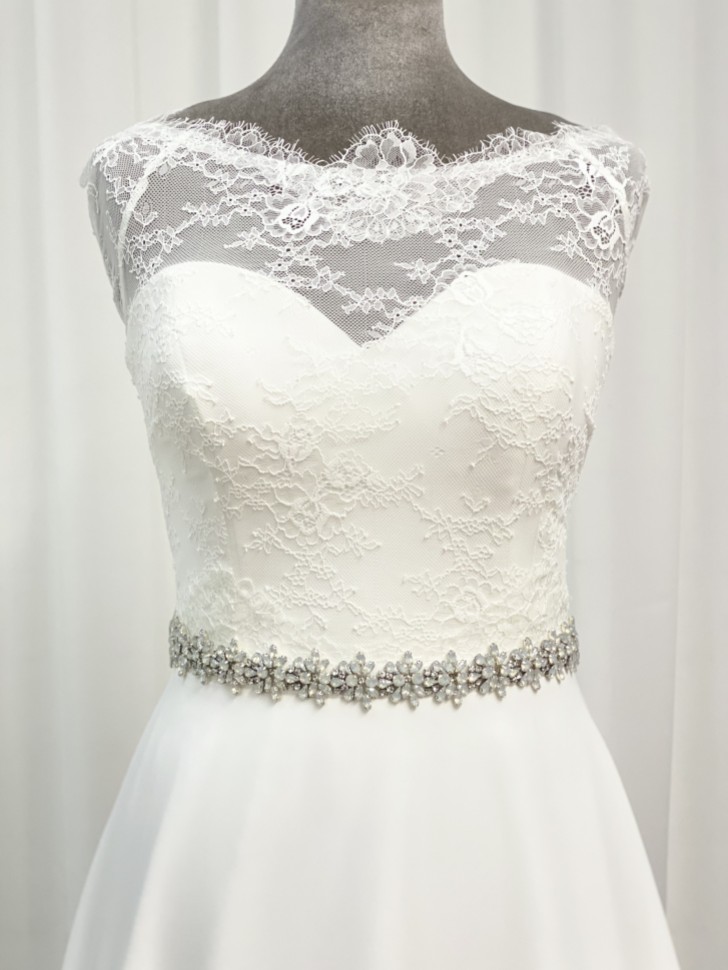 Perfect Bridal Ceinture de robe de mariée Brooke en cristal opale