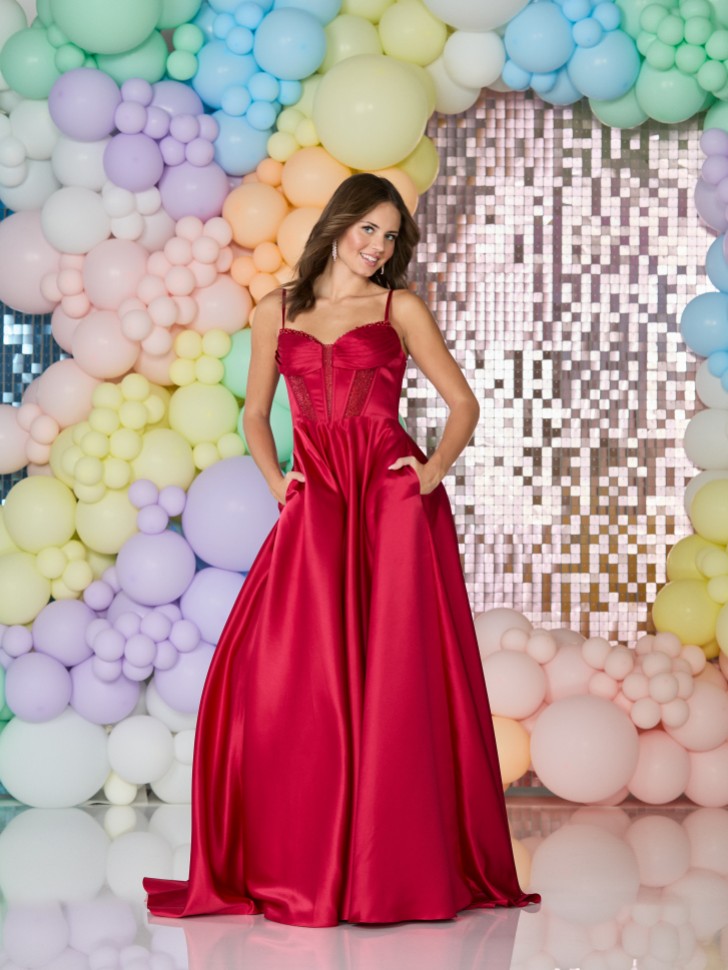 Tiffanys Danielle Red Prom Dress