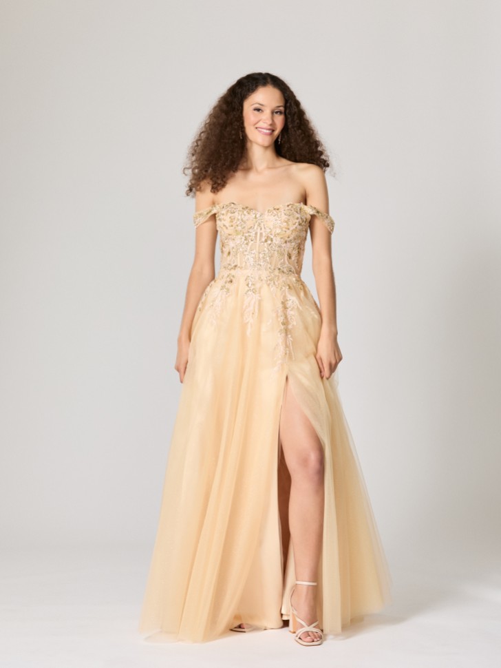 Tiffanys Destiny Champagne TFY Robe de bal de fin d'année