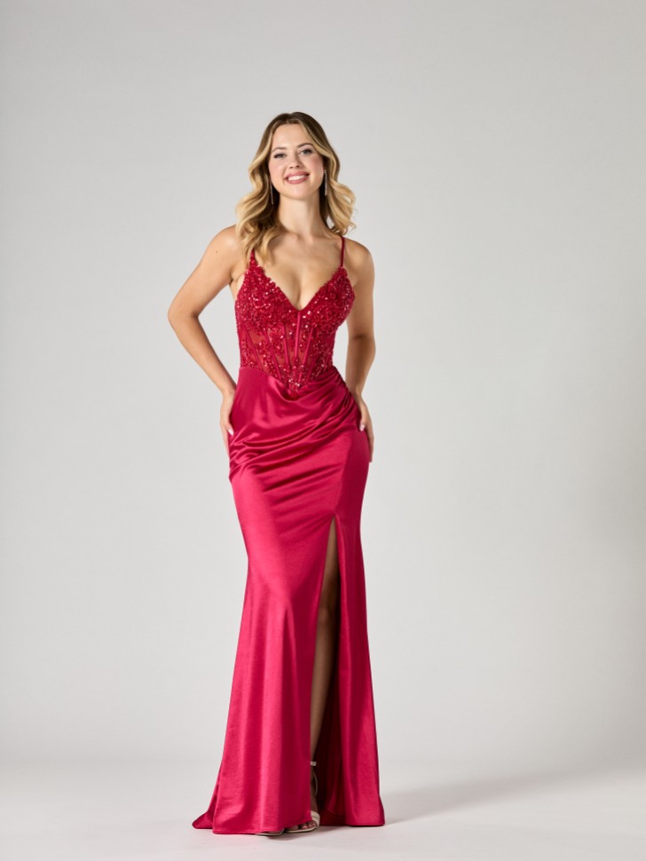 Tiffanys Dory Red TFY Prom Dress