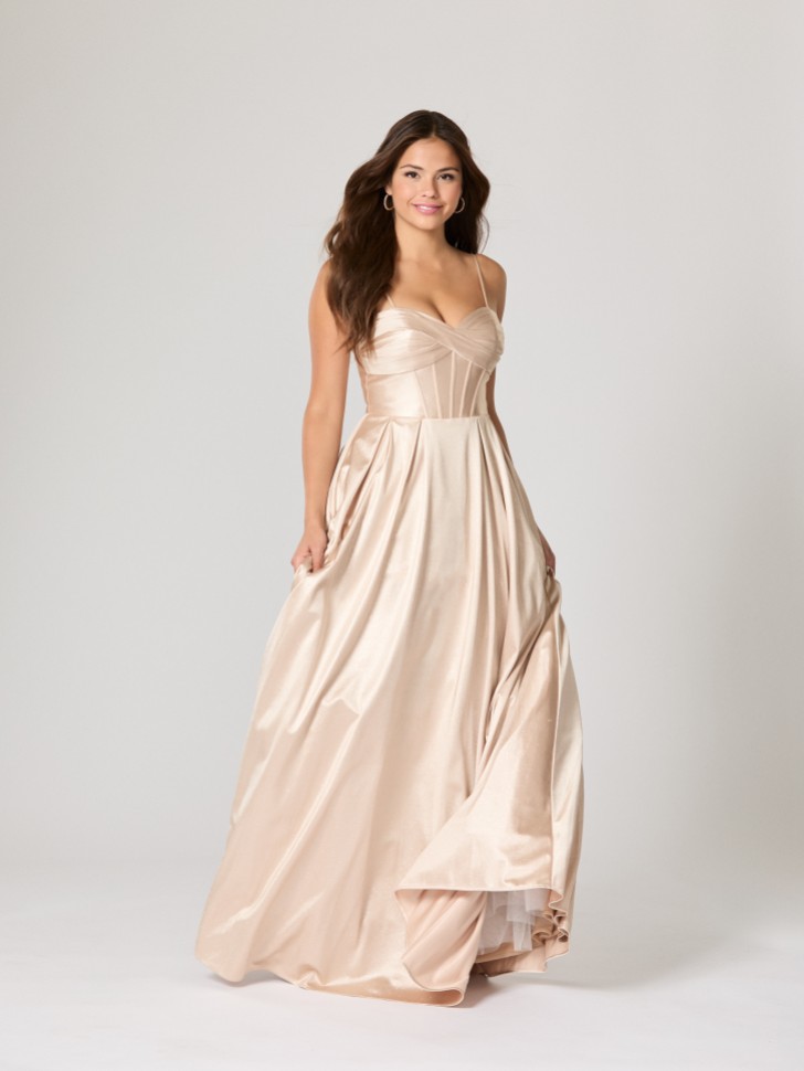 Tiffanys Ellis Champagne TFY Prom Dress