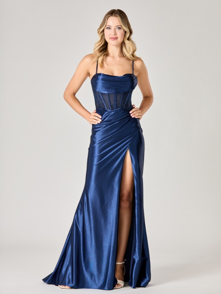 Tiffanys Lulu Navy TFY Prom Dress