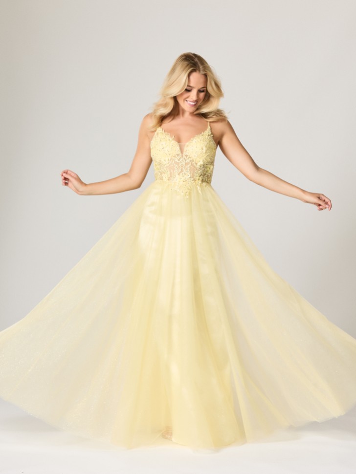 Tiffanys Madeline Lemon TFY Prom Dress