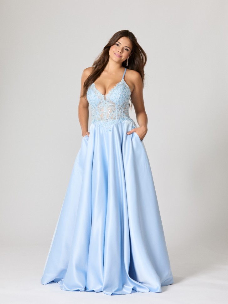 Tiffanys Marissa Pale Blue TFY Prom Dress