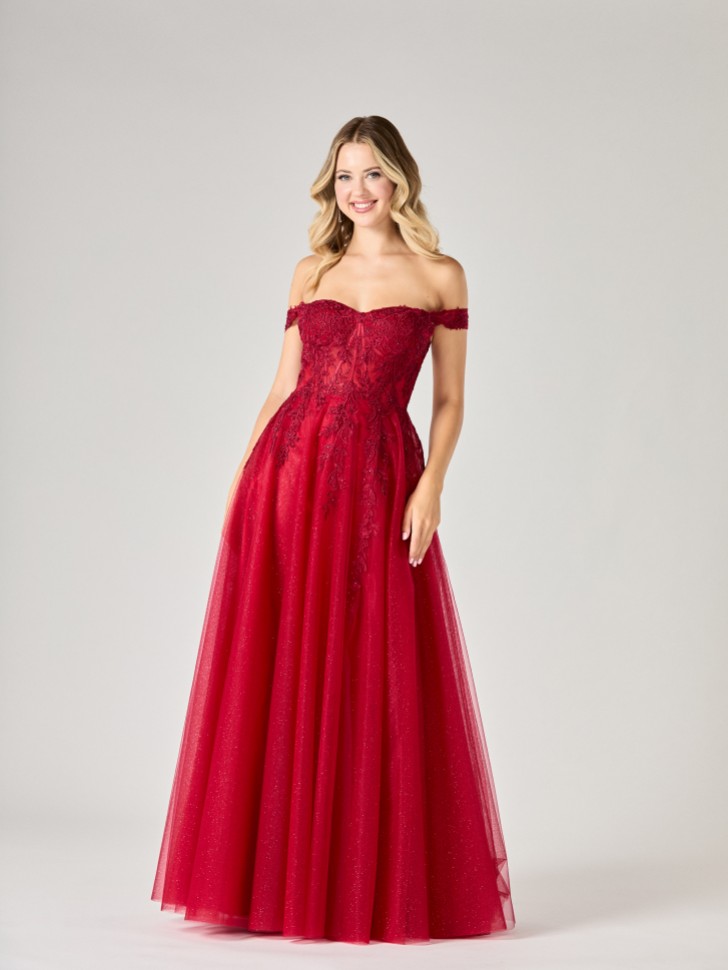Tiffanys Misty Red TFY Prom Dress