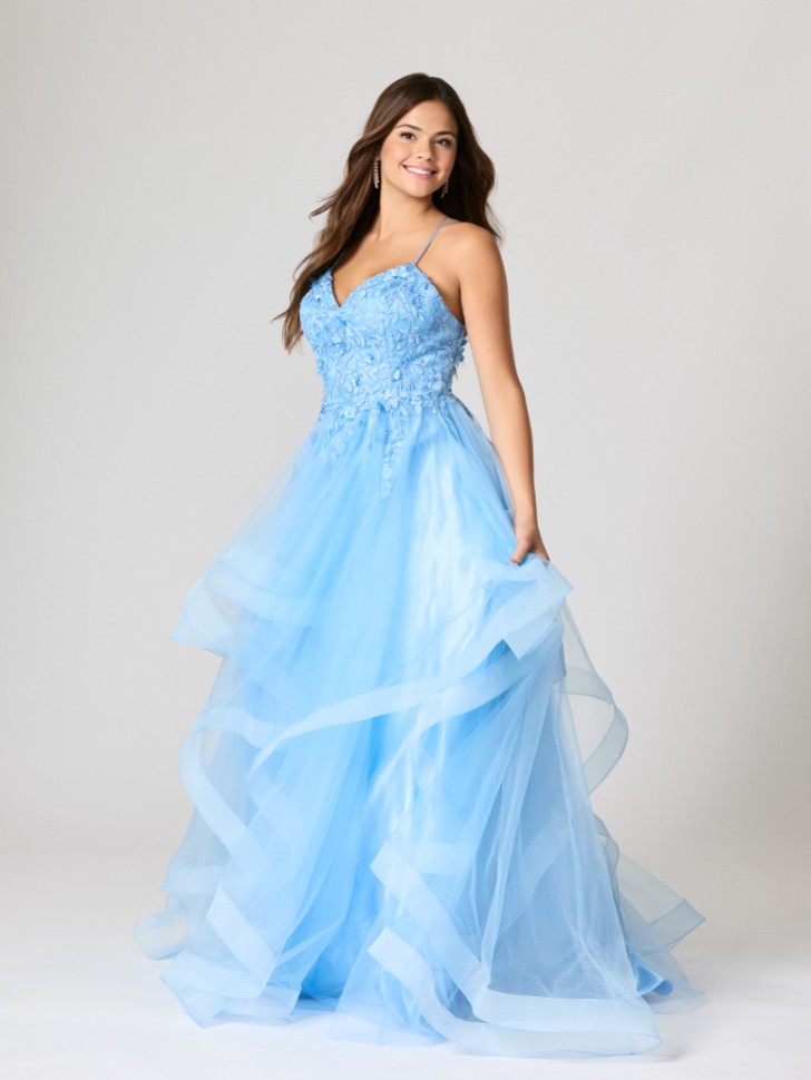 Tiffanys Nadia Blue TFY Prom Dress