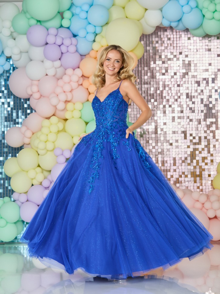 Tiffanys Nancy Royal Blue Prom Dress