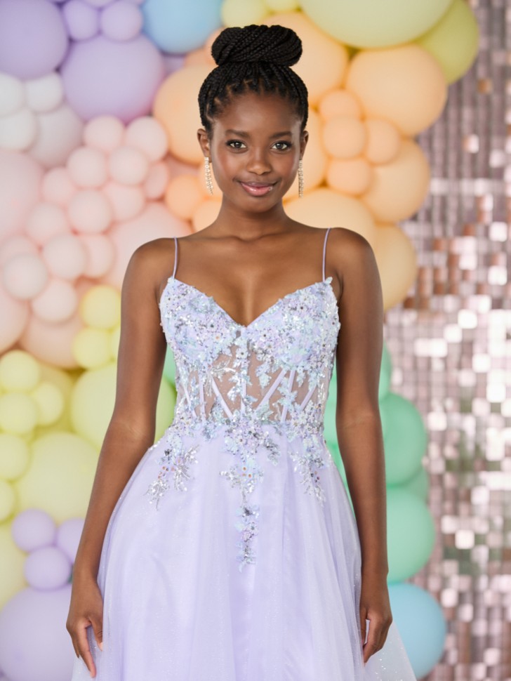 Tiffanys Perrie Lilac Prom Dress