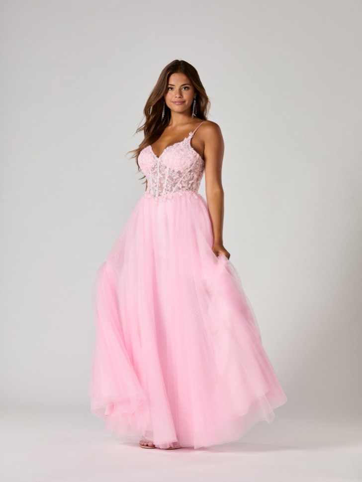 Tiffanys Robyn Rosa TFY Abschlussballkleid