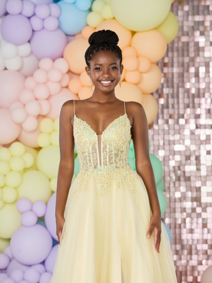 Tiffanys Sabina Lemon Prom Dress