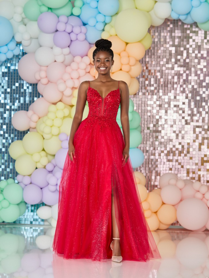 Tiffanys Sabina Red Prom Dress