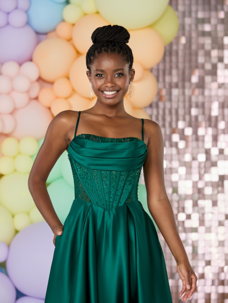 Tiffanys Sally Dark Green Prom Dress