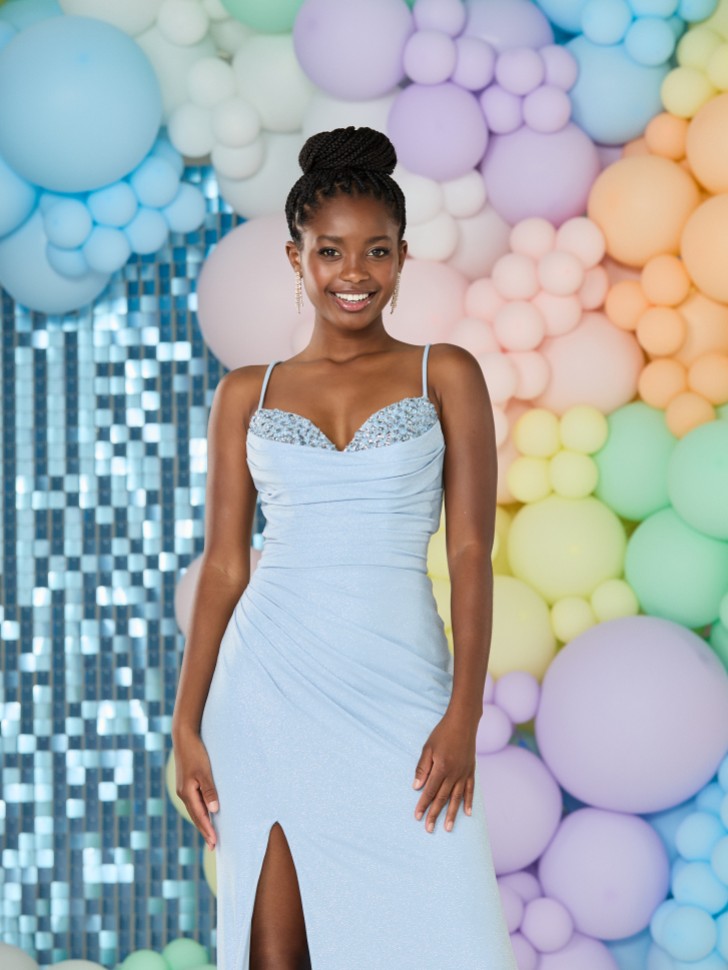 Tiffanys Scottie Pale Blue Prom Dress
