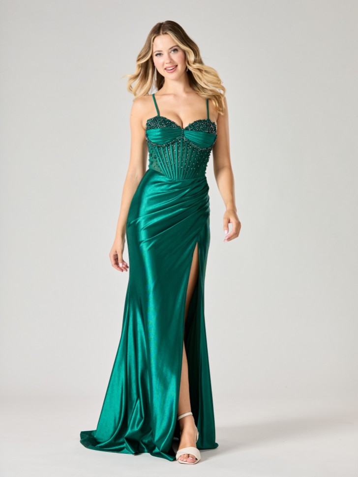 Tiffanys Sunny Vert foncé TFY Robe de bal de fin d'année