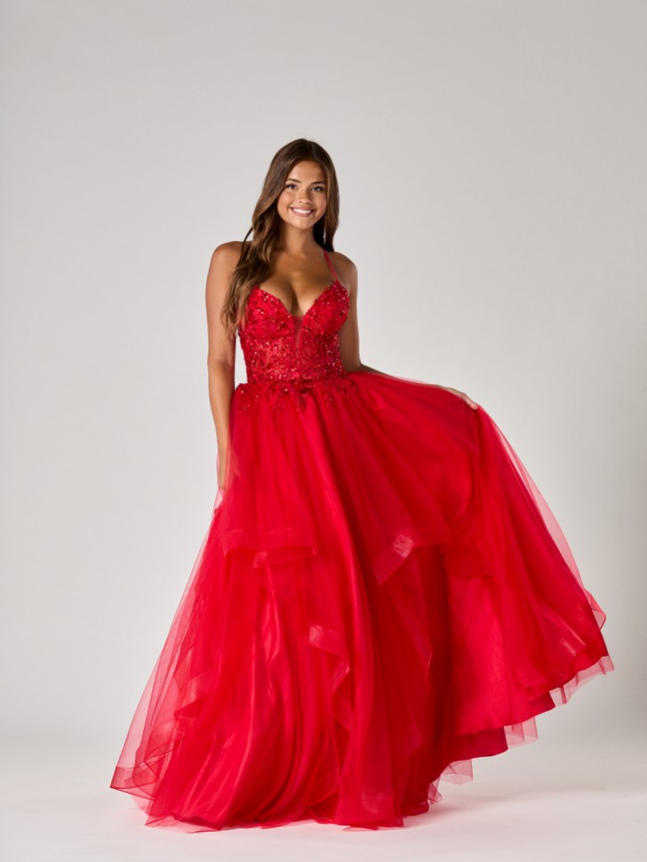 Tiffanys Trinity Red TFY Prom Dress
