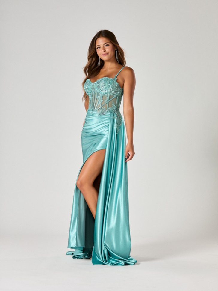 Tiffanys Wynter Duck Egg Blue TFY Prom Dress