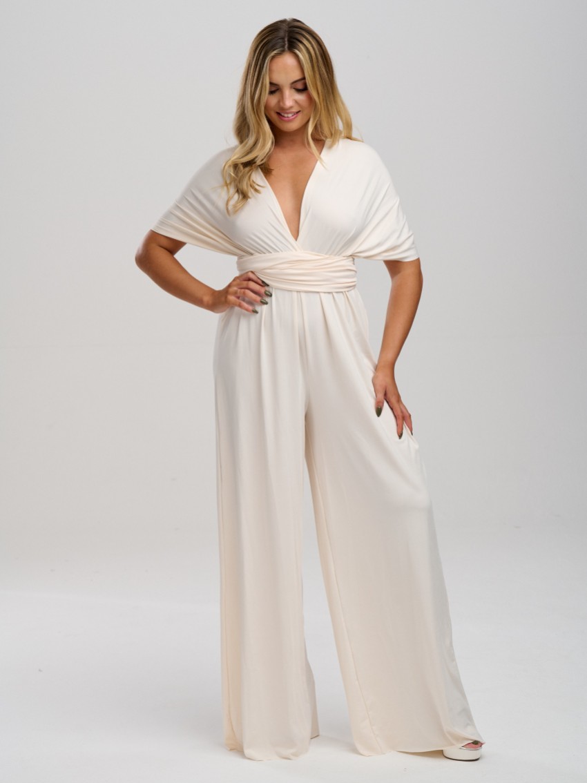 Photograph: Emily Rose Cream Multiway Bridesmaid Jumpsuit (One Size)