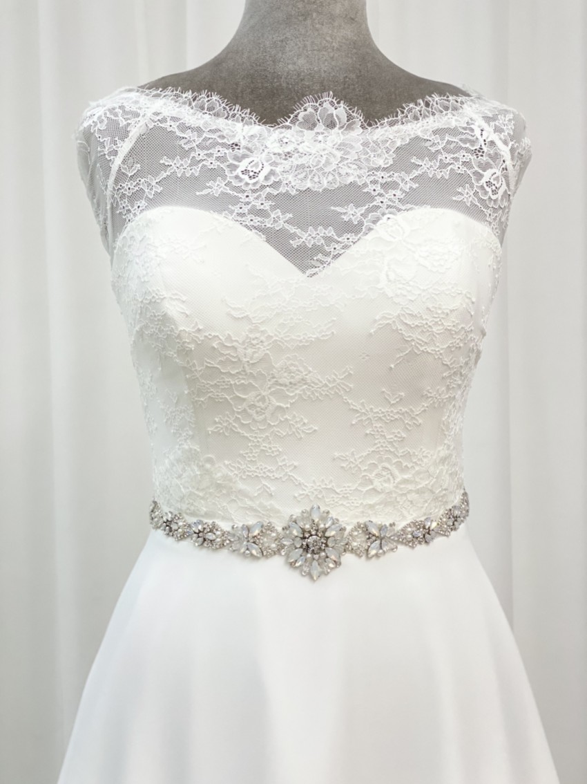 Photograph: Perfect Bridal Ceinture de robe de mariée Sadie Floral Opal Crystal