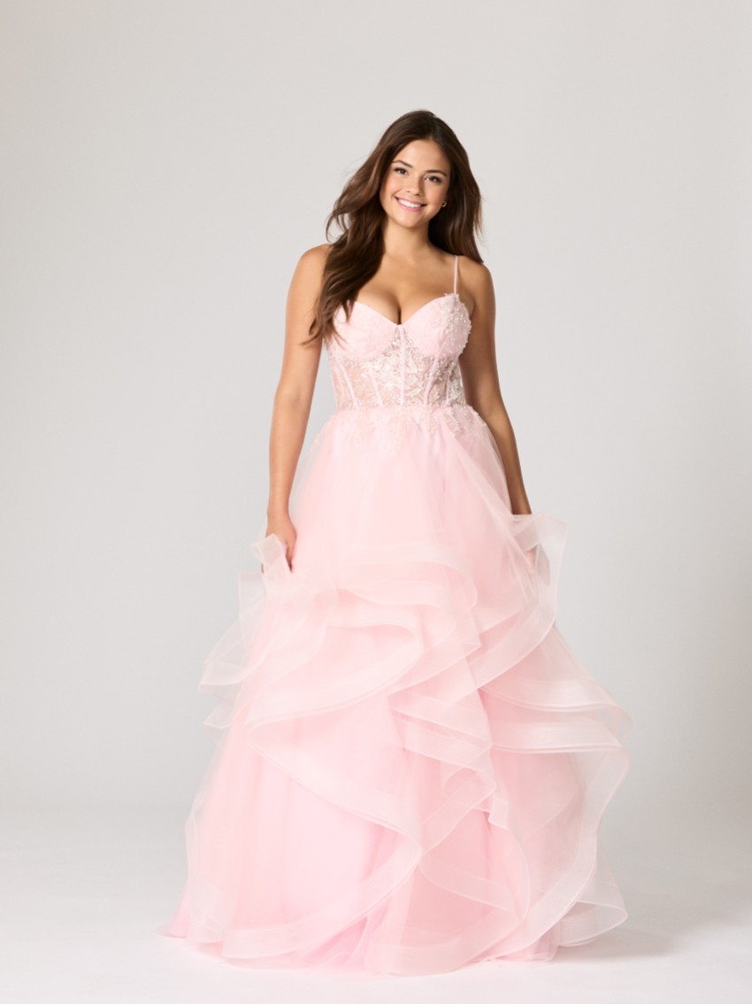 Photograph: Tiffanys Hayley Pale Pink TFY Prom Dress