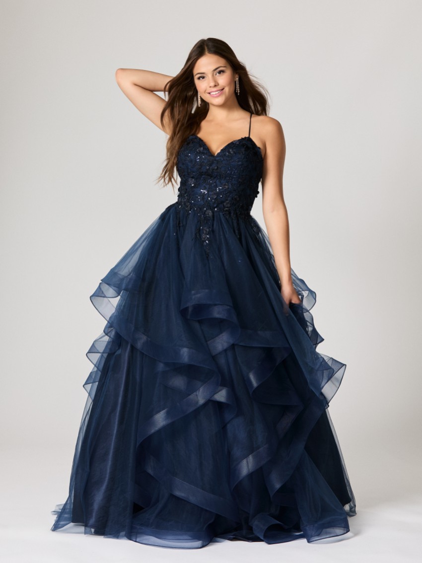 Photograph: Tiffanys Nadia Navy TFY Prom Dress