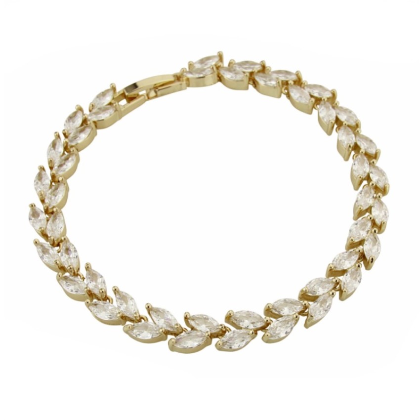 Photograph: Amara - Bracelet Vine of Leaves en cristal doré