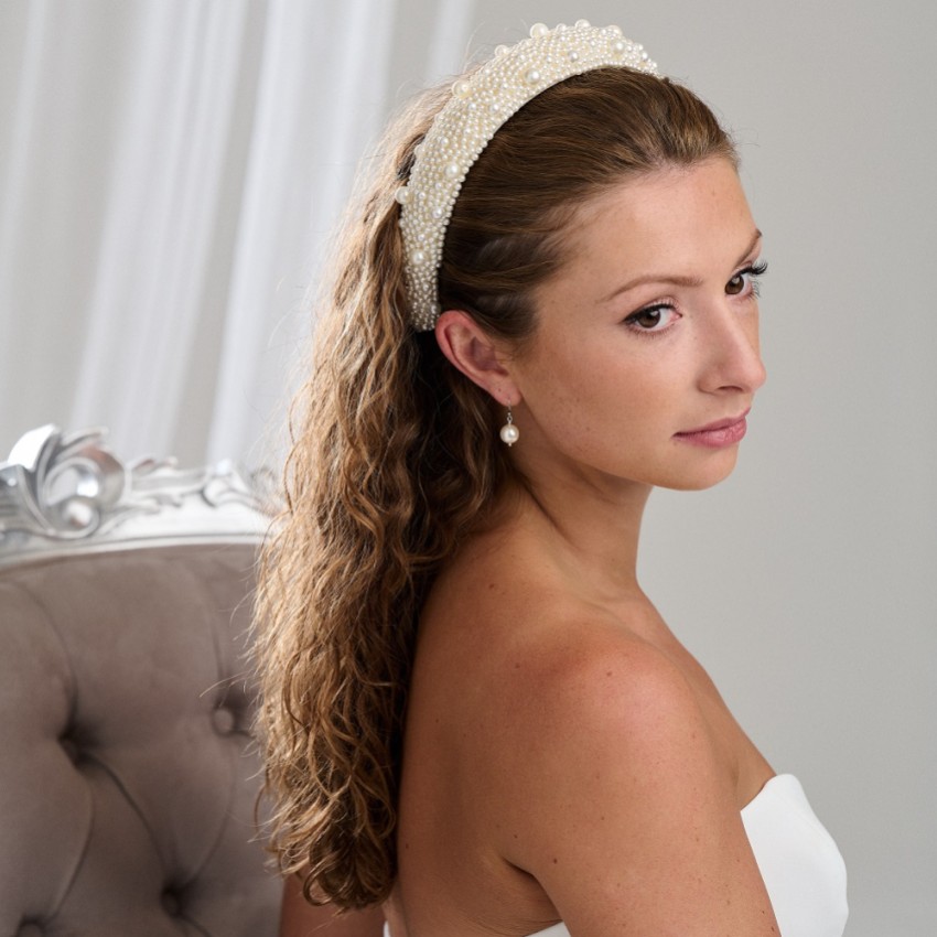 Photograph: Arianna Pearl Embellished Bridal Headband AR793