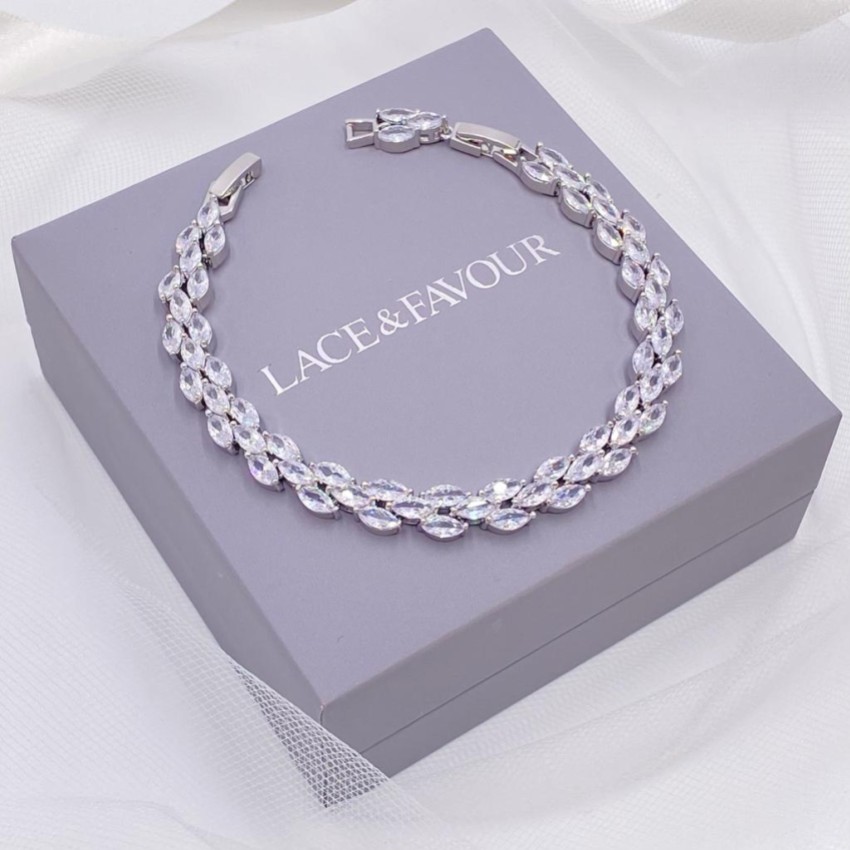 Fotografia: Bracciale nuziale Beaumont con zirconia cubica