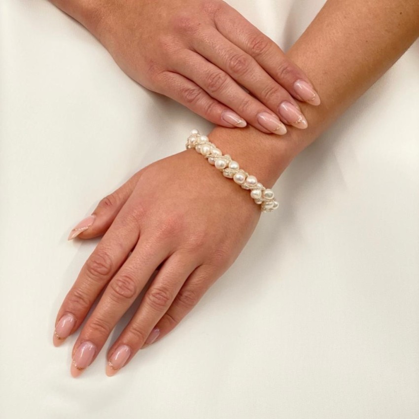 Photograph: Bracelet Viniana en perles torsadées et perles d'eau douce