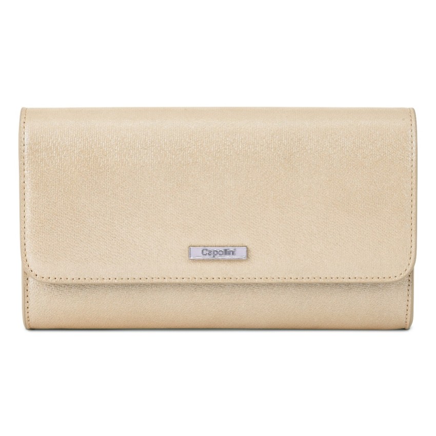 Photograph: Capollini Pale Gold Nubuck Leather Clutch Bag