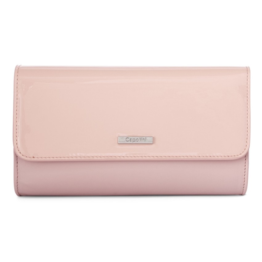 Photograph: Capollini Pink Patent Leather Clutch Bag